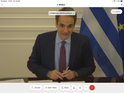 Prime Minister highlighting how EIB is helping Greece to acheive the energy transition and become more environmentally friendly in the future
