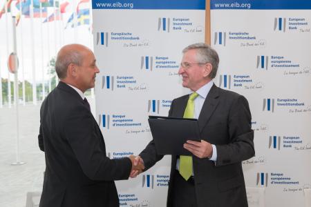 Gottfried Milde, CEO of WIBank and EIB Vice President Wilhelm Molterer