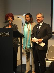 V. Fedeli, Minister of education, A. Baldini, CDP and EIB Vice-President D. Scannapieco