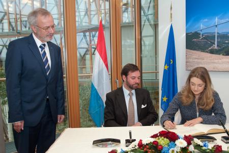 Visit of the H.R.H. the Hereditary Grand Duke Guillaume of Luxembourg and H.R.H. the Hereditary Grand Duchess Stéphanie of Luxembourg