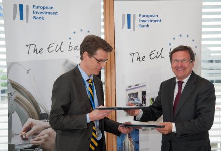 Mr Martin Bendixen, Group Treasurer, AB Electrolux and Tilman Seibert, Director, EIB