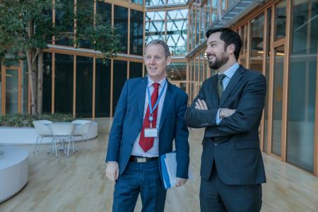 EIB's Vice-President, Andrew McDowell, welcomes Mr Eoghan Murphy, Minister of Housing, Planning & Local Government and the Irish delegation to the EIB
