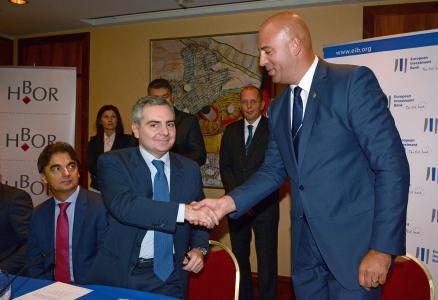 Mr. Roko Tolić, Dubrovnik Airport Director Mr Dario Scannapieco, Vice President of the EIB