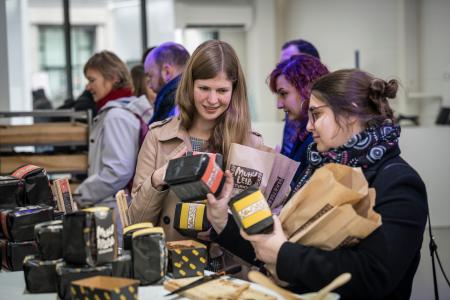 EuropeWorks exhibition in Brussels showcasing EFSI projects from the EIB and the EIF. Muhu Leib, a bakery from Estonia participated in the exhibition.