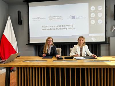 Europejski Bank Inwestycyjny wspiera kwotą blisko 2 mld zł modernizację najważniejszej linii kolejowej w województwie świętokrzyskim