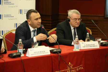 Feyzi Bekir, Deputy Finance Minister and EIB Vice-President Mr László Baranyay