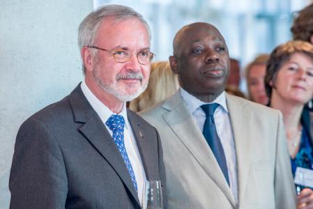 Dinner of the ACP ambassadors at the EIBMr Werner Hoyer, President of the EIB and H.E. Mr Alhaji Muhammad Mumuni, Secretary General of the ACP Group of States