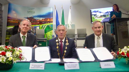 Signature of the EIB’s largest ever loan for urban investment in Ireland