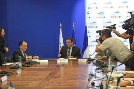 Ambroise Fayolle, Vice- Président de la BEI et Didier Robert, Président de la région