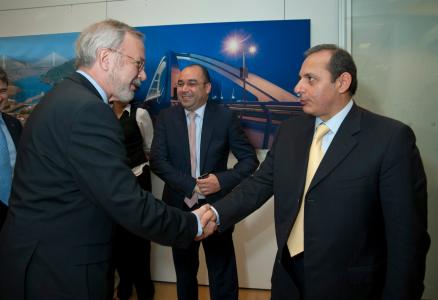 Mr Werner Hoyer, President of the EIB and Mr. Hesham Okasha, Chairman of the National Bank of Egypt (NBE)