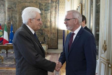 EIB President Hoyer meets Italian President Mattarella