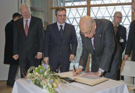 EIB welcoming Italian President Georgio Napolitano