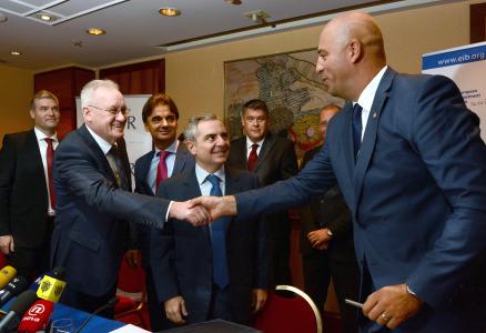 Mr. Roko Tolić, Dubrovnik Airport Director Mr Dario Scannapieco, Vice President of the EIBMr. Dušan Tomašević, President of HBOR Managing Board