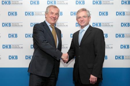 DKB Board member Rolf Mähliß and Mr Wilhelm Molterer, Vice-President of the EIB