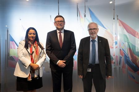 Czech Finance Minister and EIB Governor Stanjura meet EIB leadership in Luxembourg