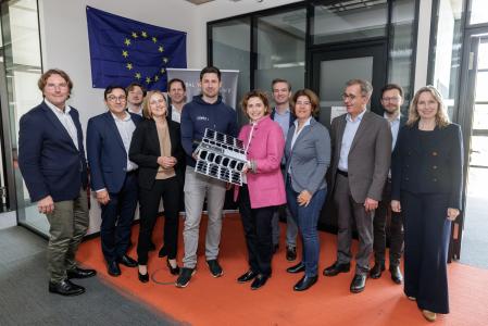Langjährige Zusammenarbeit zur Finanzierung von bayerischen Startups: Vizepräsidentin der Europäischen Investitionsbank (EIB) Nicola Beer besucht Bayern Kapital-Portfoliounternehmen in München