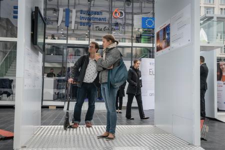 EuropeWorks exhibition in Brussels showcasing EFSI projects from the EIB and the EIF