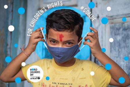 #GoBlue – EIB lights up in blue for World Children’s Day