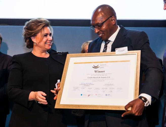 Credit Rural de Guinée wins 2015 European Microfinance Award