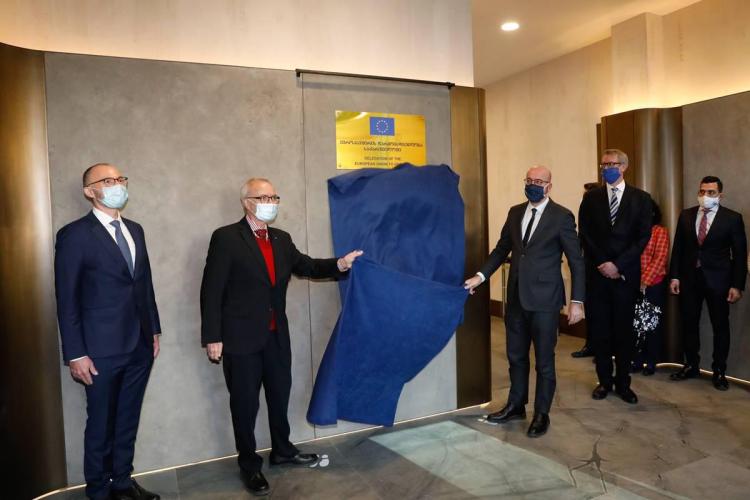 EIB President Werner Hoyer opens the new EU inGeorgia  office