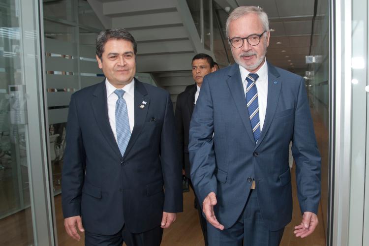 Visit of H. E. Mr Juan Orlando Hernández, President of the Republic of Honduras