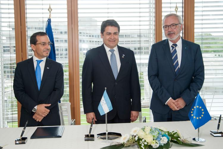 Visit of H. E. Mr Juan Orlando Hernández, President of the Republic of Honduras