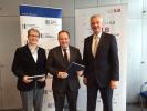 Gabriela Pantring board member ILB, Ambroise Fayolle, EIB Vice-President and Tillmann Stenger, CEO ILB