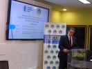 President of Caribbean Development Bank announcing strengthened cooperation with EIB