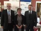 from left to right: Mr Vesa Vestala, Director of ESSOTE; Ms Pirkko Valtola, Chairperson of the council of ESSOTE; and Mr Jan Vapaavuori, EIB Vice-president