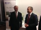 EIB President Werner Hoyer and Deputy Mayor of Uppsala Fredrik Ahlstedt