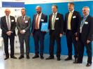 From left to right: Mr Henrik Normann (NIB), Mr Jan Vapaavuori (EIB Vice-President), Jean-David Malo (DG RTD), Mr Lars Börjesson (Chairman of the ESS), Mr Per åkerlind (Svensk Exportkredit) and Mr John Womersley (ESS).