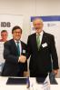 IDB President Luis Alberto Moreno and EIB President Werner Hoyer