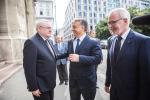 from left to right: EIB Vice-President László Baranyay, Prime Minister of Hungary, Viktor Orbán and EIB President Werner Hoyer