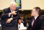From left to right: Philippe Maystadt, EIB President and Einars Repše, Minister of Finance and EIB Governor for the Republic of Latvia