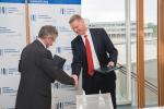 EIB Vice President Wilhelm Molterer and Dr. Michael Reckhard, Managing Director, WIBank