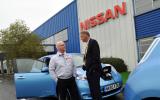 Mr Trevor Mann, Nissan Europe Senior Vice President for Manufacturing and Mr Simon Brooks Vice President of the EIB