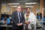 VP Fayolle visits EIB supported local garment