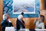 From left to right Chairman of the Antwerp Port Authority’s Board of Directors and Alderman for the Port Marc Van Peel, European Investment Bank (EIB) President Philippe Maystadt and the Flemish Minister for Mobility and Public Works, Hilde Crevits