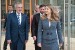 Werner Hoyer, President of the EIB and the Hereditary Grand Duke Guillaume of Luxembourg and the Hereditary Grand Duchess Stéphanie of Luxembourg