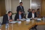 Houssein Mouelhi, Directeur général, BTK, Philippe de Fontaine Vive, Vice Président BEI et Badreddine Ouali, Président le Réseau Entreprendre