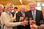 From left to right: the Flemish Minister for Mobility and Public Works, Hilde Crevits, European Investment Bank (EIB) President Philippe Maystadt and Chairman of the Antwerp Port Authority’s Board of Directors and Alderman for the Port Marc Van Peel