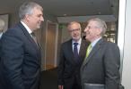 from left to right: Mr Ivaylo Kalfin, Deputy Prime Minister and Minister of Labour and Social Policy of the Republic of Bulgaria, Mr Werner Hoyer, President of the EIB, and Mr Wilhelm Molterer, Vice-President of the EIB