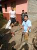 Father of two Jose Francisco was digging a trench to link his family home to the new water pipe providing clean water to his district for the first time