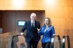 Luc Frieden, Prime Minister of Luxembourg, and Nadia Calviño, President of the EIB