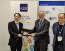 ADB President Masatsugu Asakawa, EIB President Werner Hoyer and EIB Vice-President Ambroise Fayolle