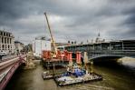 Construction of a 25km long tunnel following the route of the River Thames to capture untreated sewage that currently overflows into the river