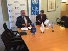 from left to right: Mr Werner Hoyer, President of the EIB, and Ms Helen Clark, UNDP Administrator