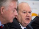 Professor Don Barry, President of the University of Limerick and Mr Michael Noonan TD, Irish Finance Minister and Governor of the European Investment Bank.