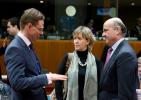 From left to right: Mr Jyrki KATAINEN, Vice President of the European Commission; Ms. Maria Luis ALBUQUERQUE, Portuguese Minister for Finance; Mr Luis DE GUINDOS JURADO, Spanish Minister for Economic Affairs and Competitiveness.