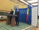 From left to right: E. O. Teodorovici, Minister of Public Finance of Romania and EIB Vice-President A. McDowell